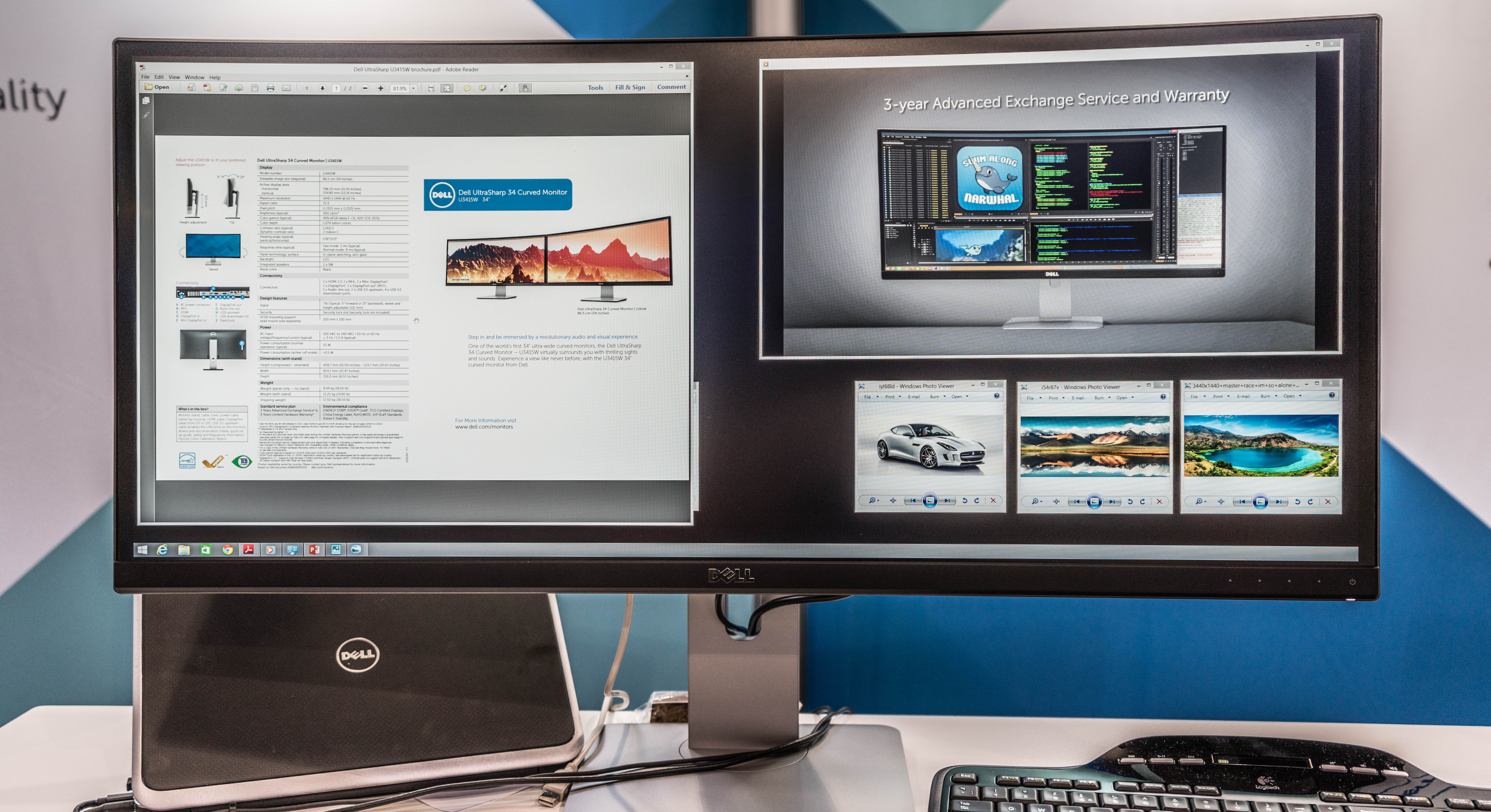 Dell U3415W – Beispielfoto für den Monitor-Ratgeber